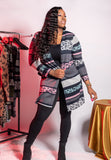 “Multi Love” Open Cardigan Set