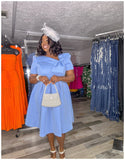 Blue “Bow n CHIC” DRESS